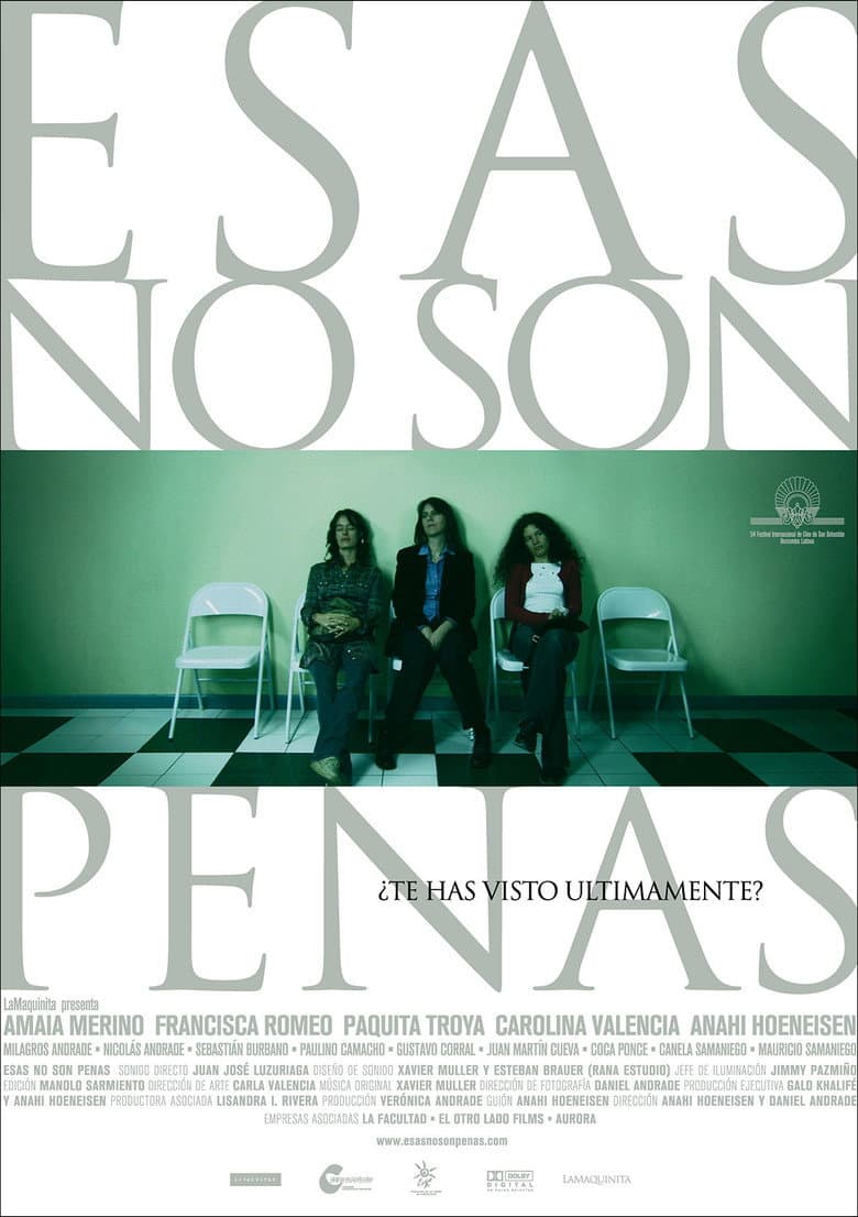 Esas no son penas poster