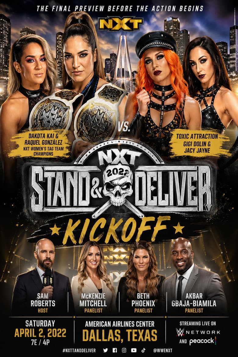 WWE NXT Stand & Deliver Kickoff poster