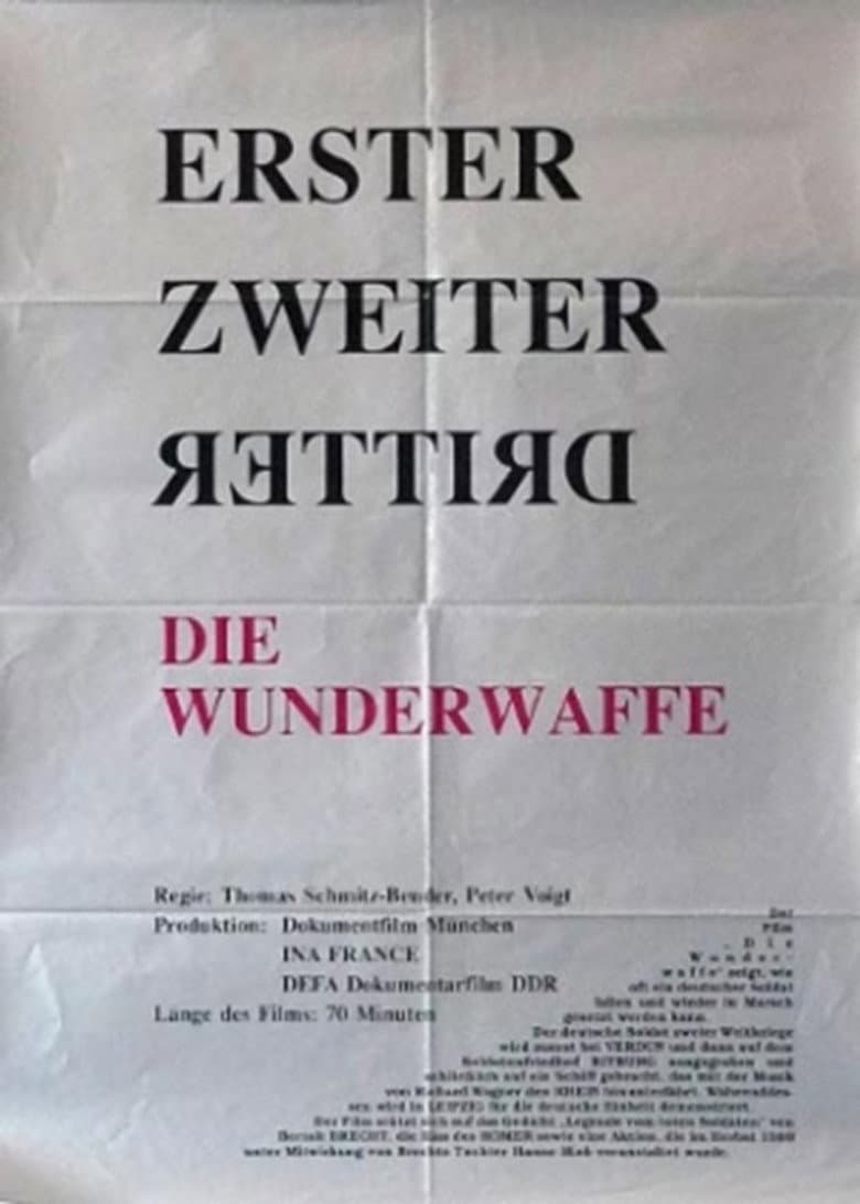 Die Wunderwaffe poster