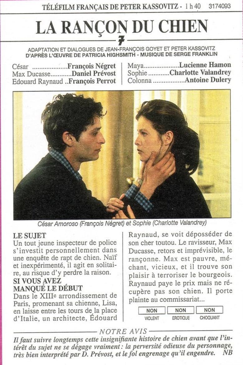 La rançon du chien poster