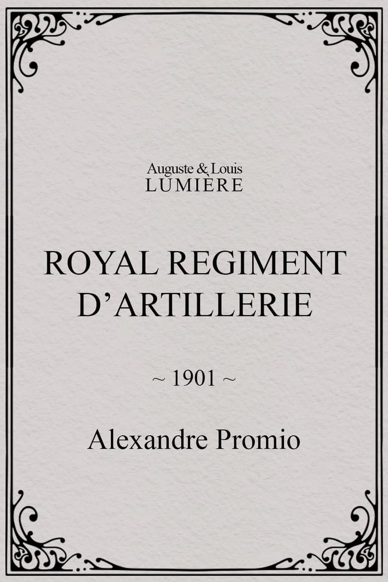 Royal regiment d’artillerie poster