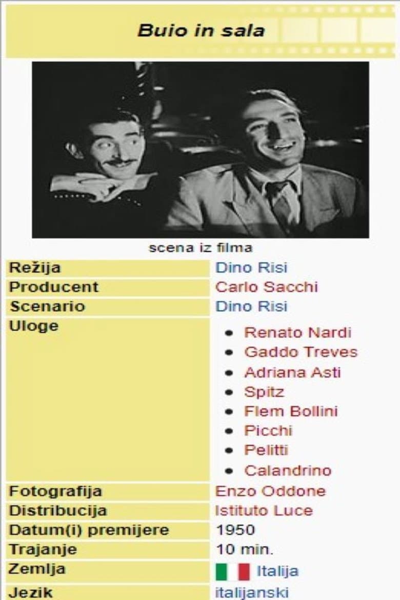 Lights Out in the Cinema Hall poster