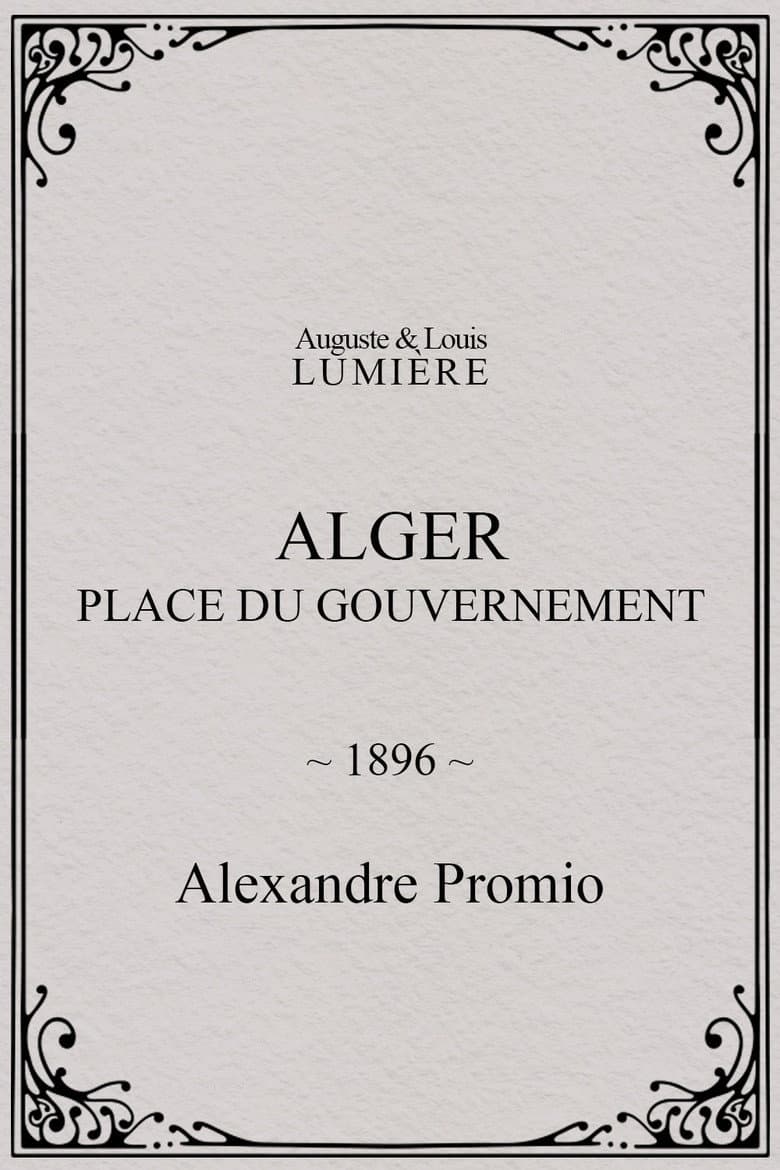 Alger : place du gouvernement poster