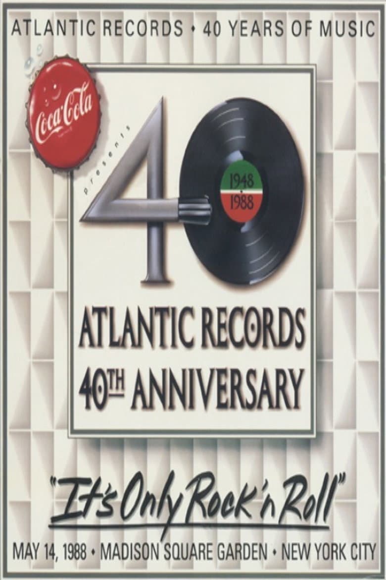 Atlantic Records 40th Anniversary Show 1988 poster