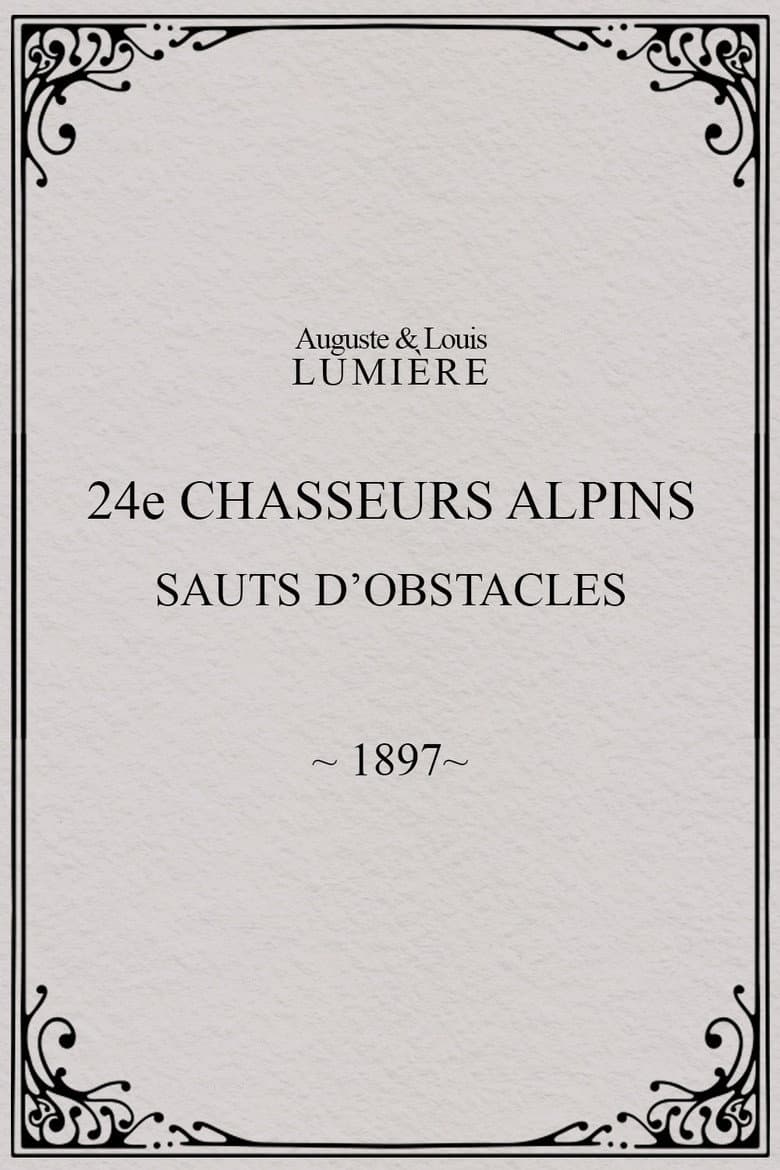 24ème chasseurs alpins : sauts d’obstacles poster