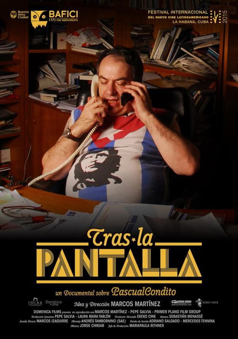 Tras la pantalla poster