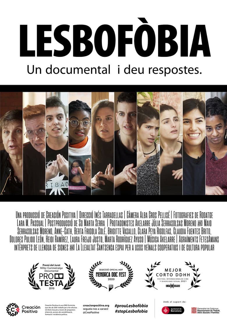 Lesbofòbia, un documental i deu respostes poster