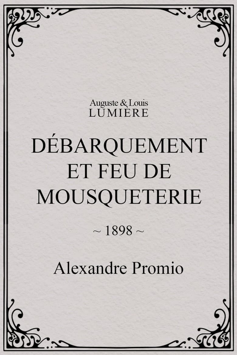 Débarquement et feu de mousqueterie poster