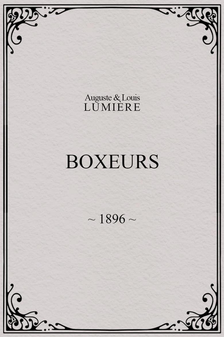 Boxeurs poster