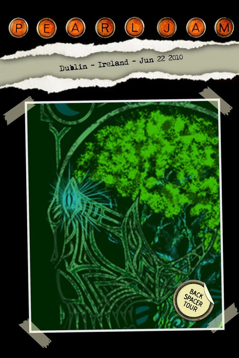 Pearl Jam: Dublin 2010 poster