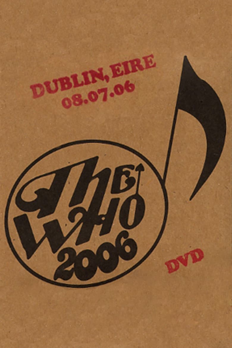 The Who: Dublin 7/8/2006 poster