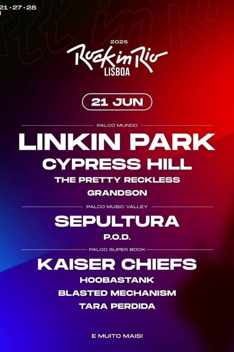 LINKIN PARK - Rock in Rio 2026 poster