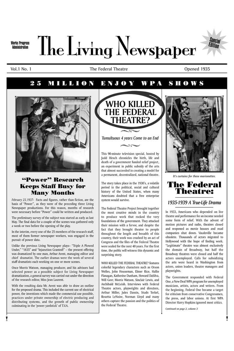 Who Killed the Federal Theatre? poster