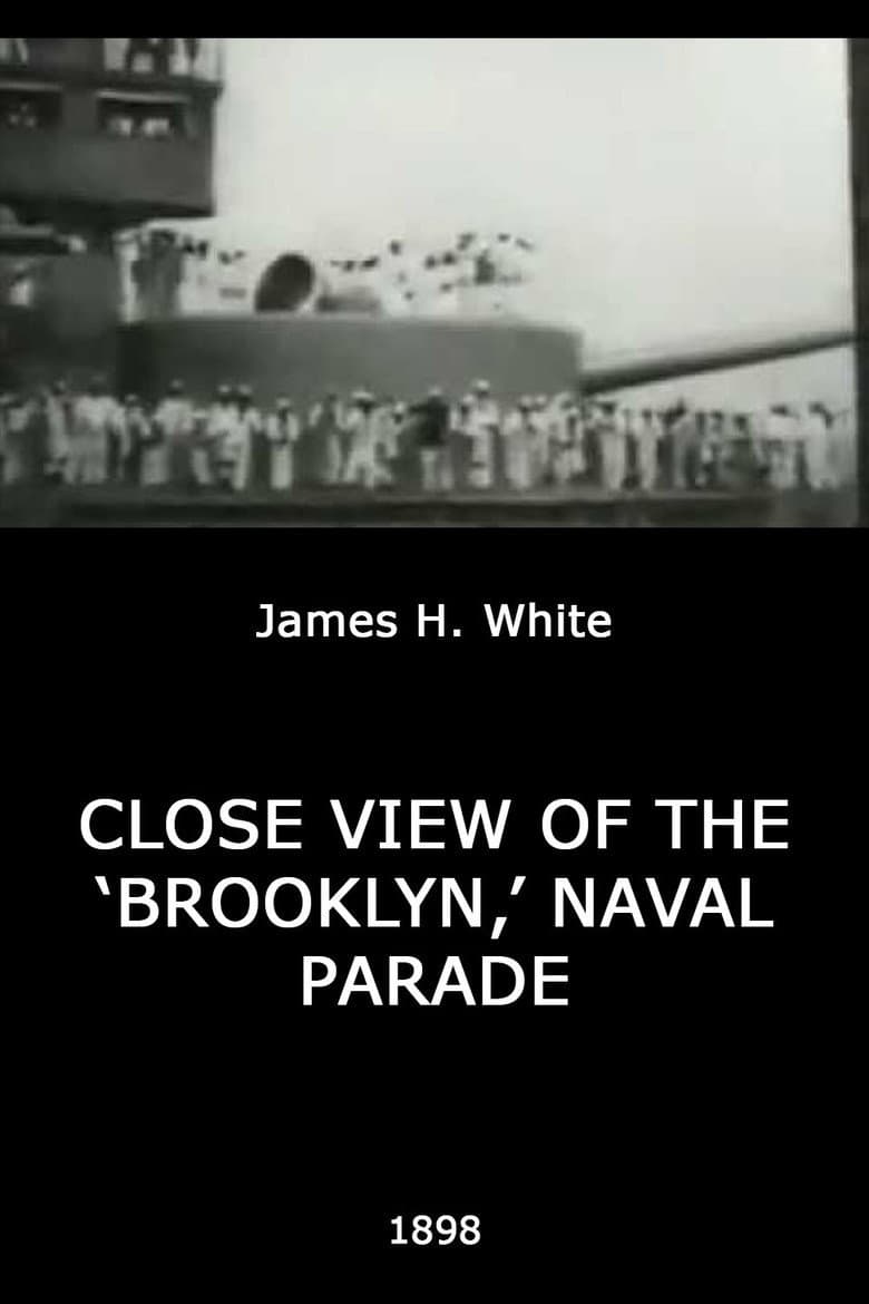 Close View of the 'Brooklyn,' Naval Parade poster