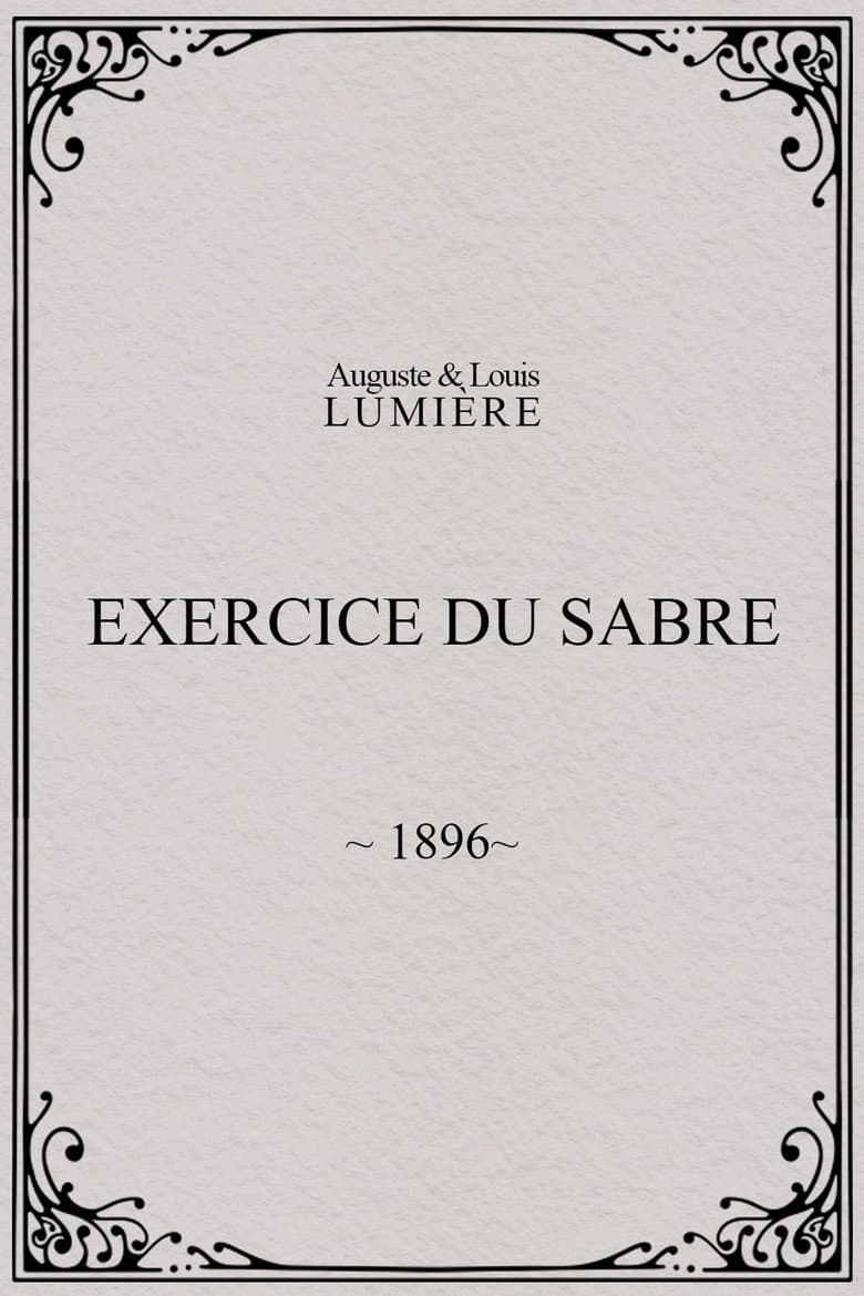 Exercice du sabre poster