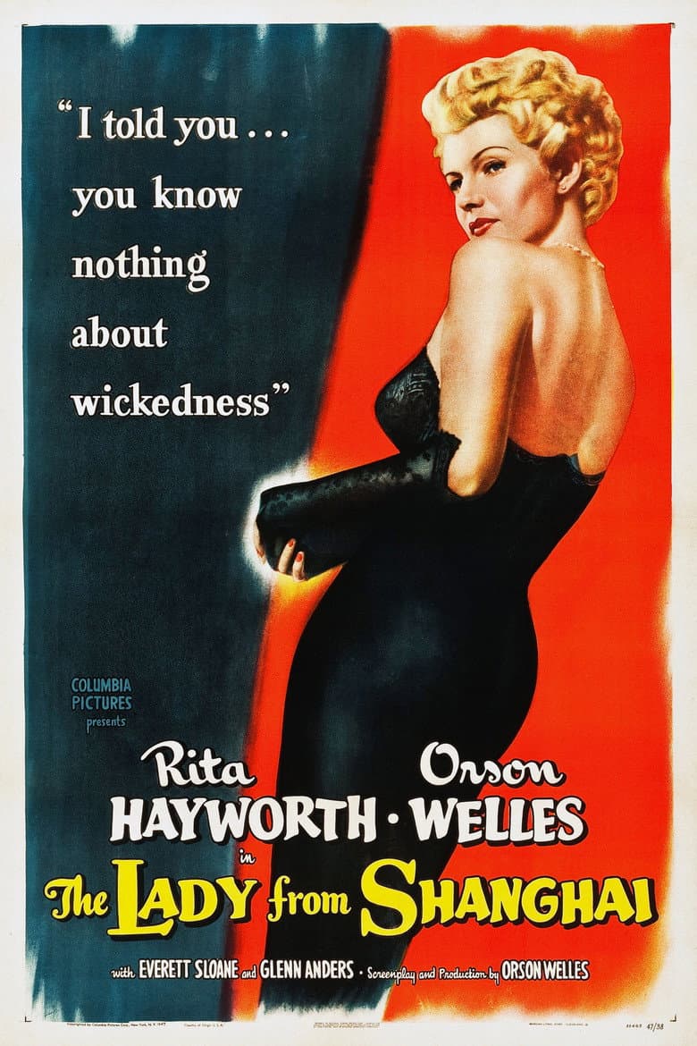 The Lady from Shanghai poster