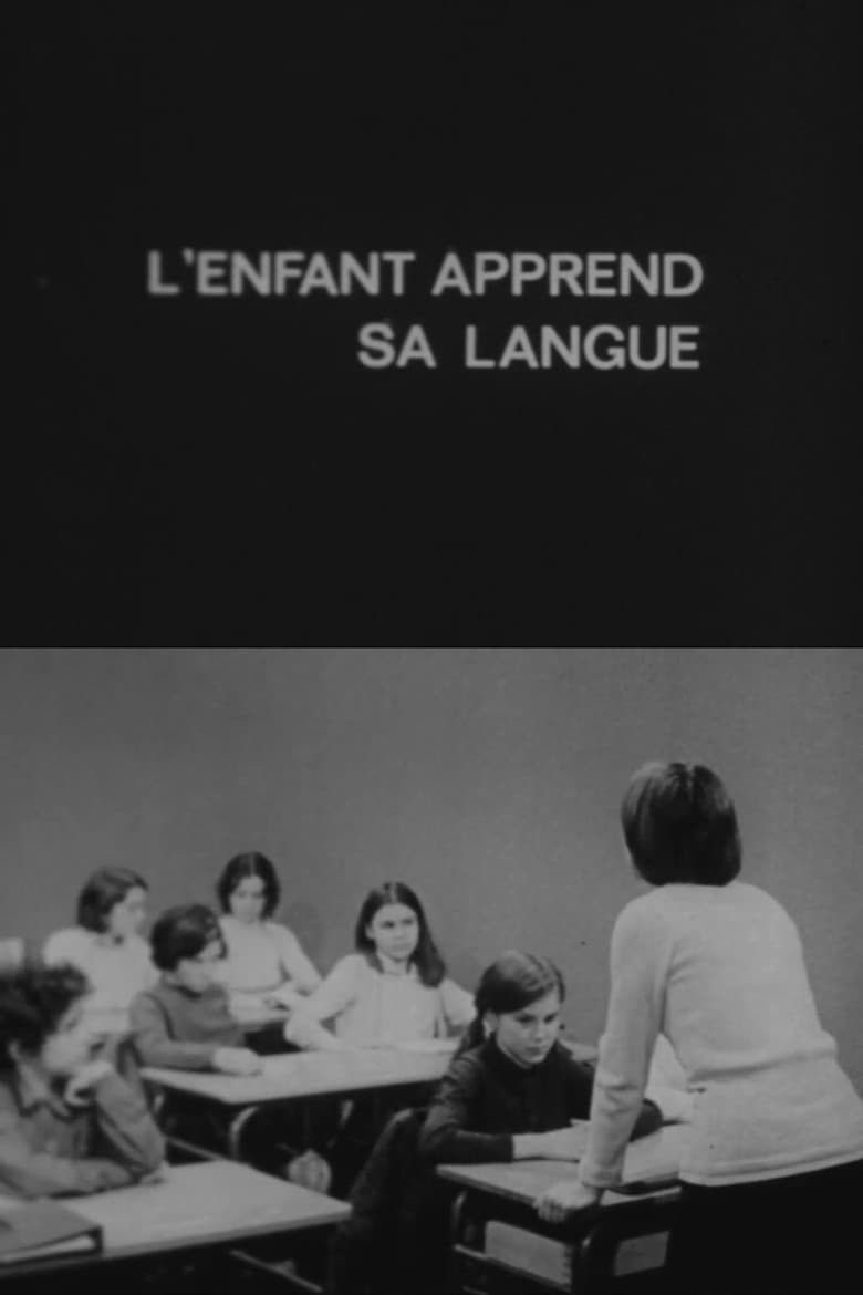 L'Enfant apprend sa langue poster
