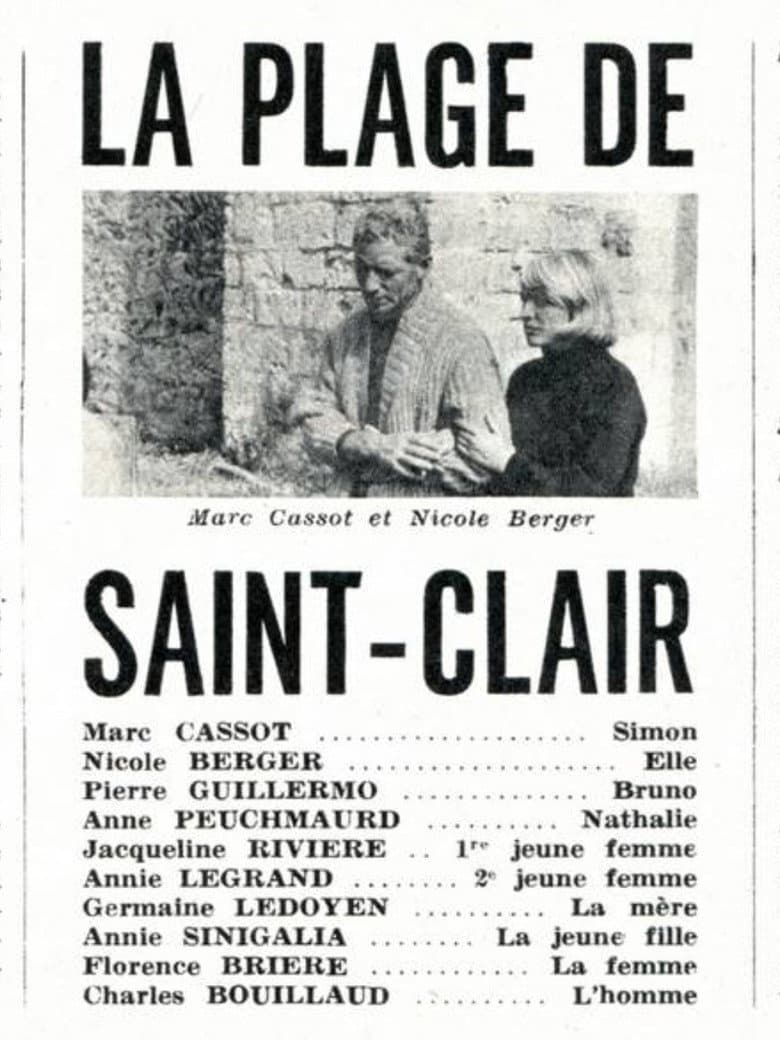 La Plage de Saint-Clair poster