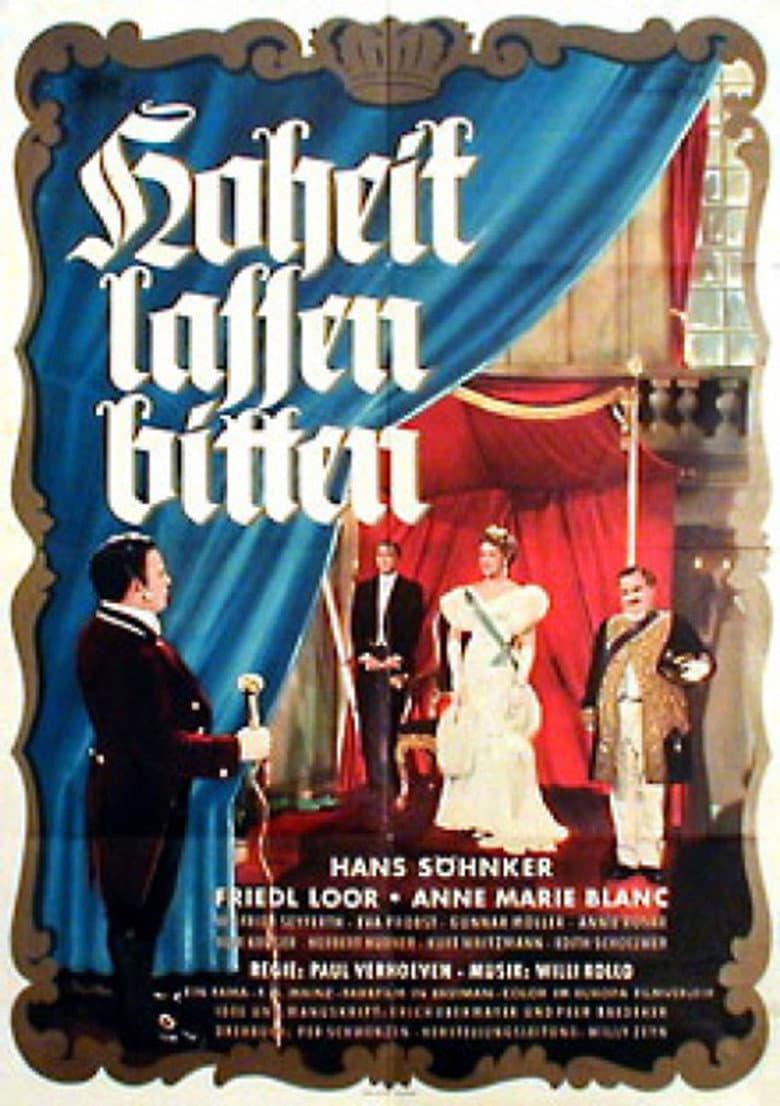 Hoheit lassen bitten poster