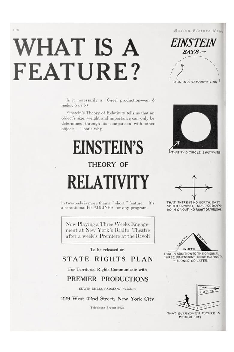 The Einstein Theory of Relativity poster