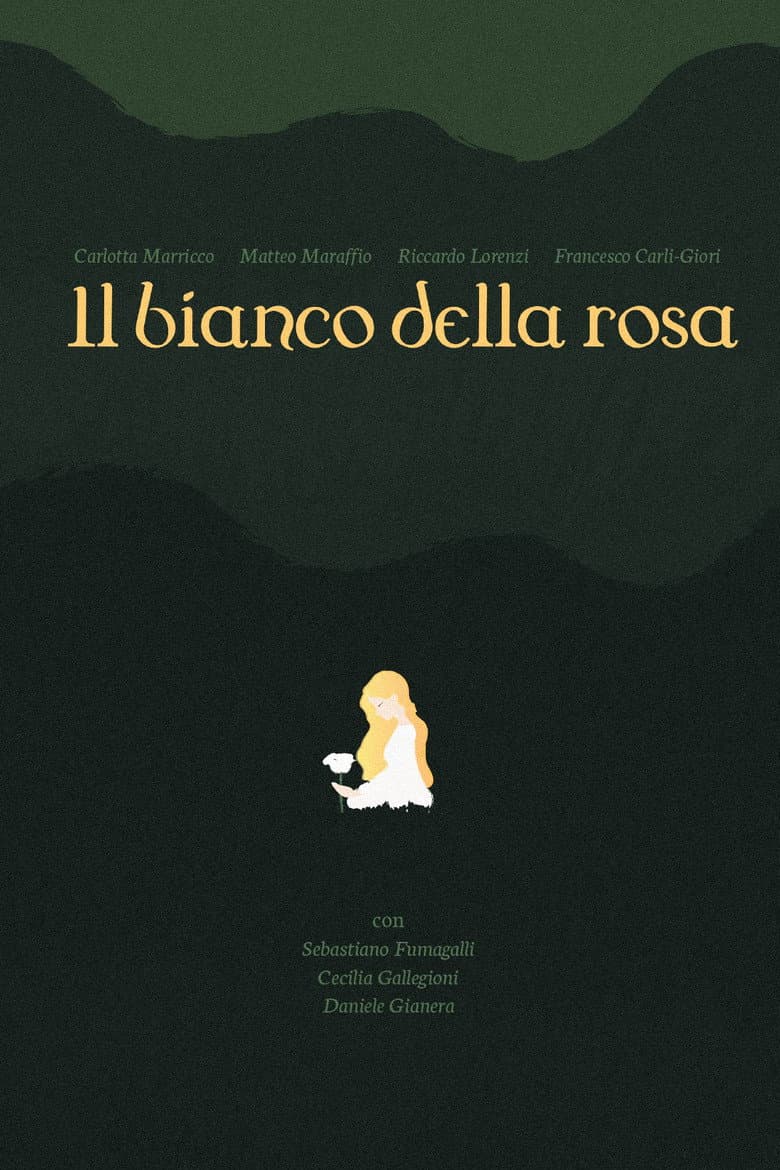 il bianco della rosa poster