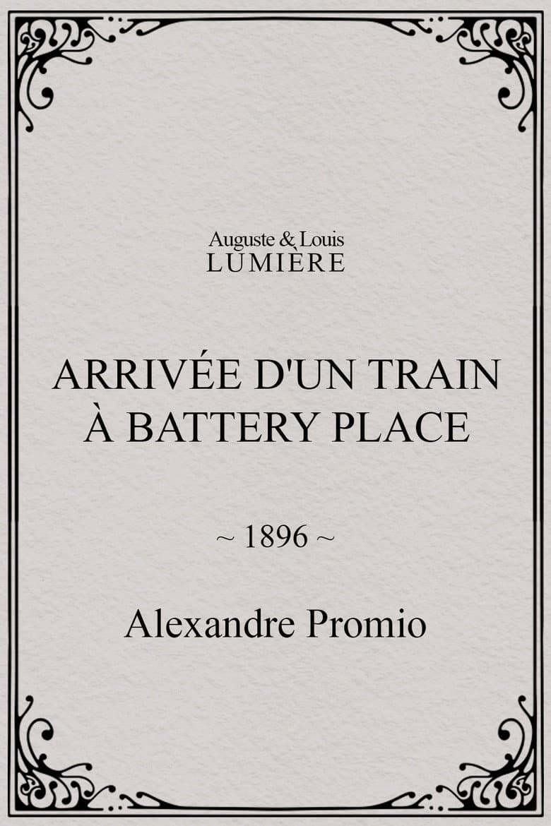 New York. Arrival of a Train at Battery Place poster