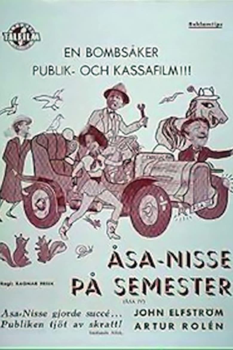 Åsa-Nisse på semester poster