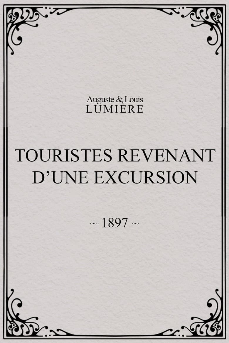 Touristes revenant d’une excursion poster