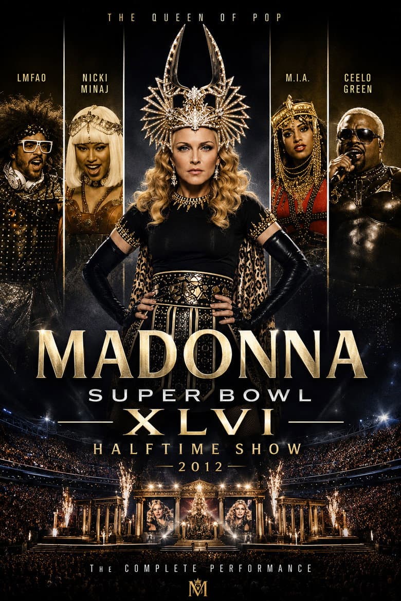 Madonna - Super Bowl XLVI halftime show poster