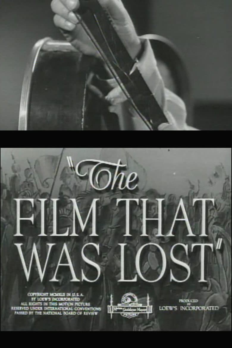 The Film That Was Lost poster