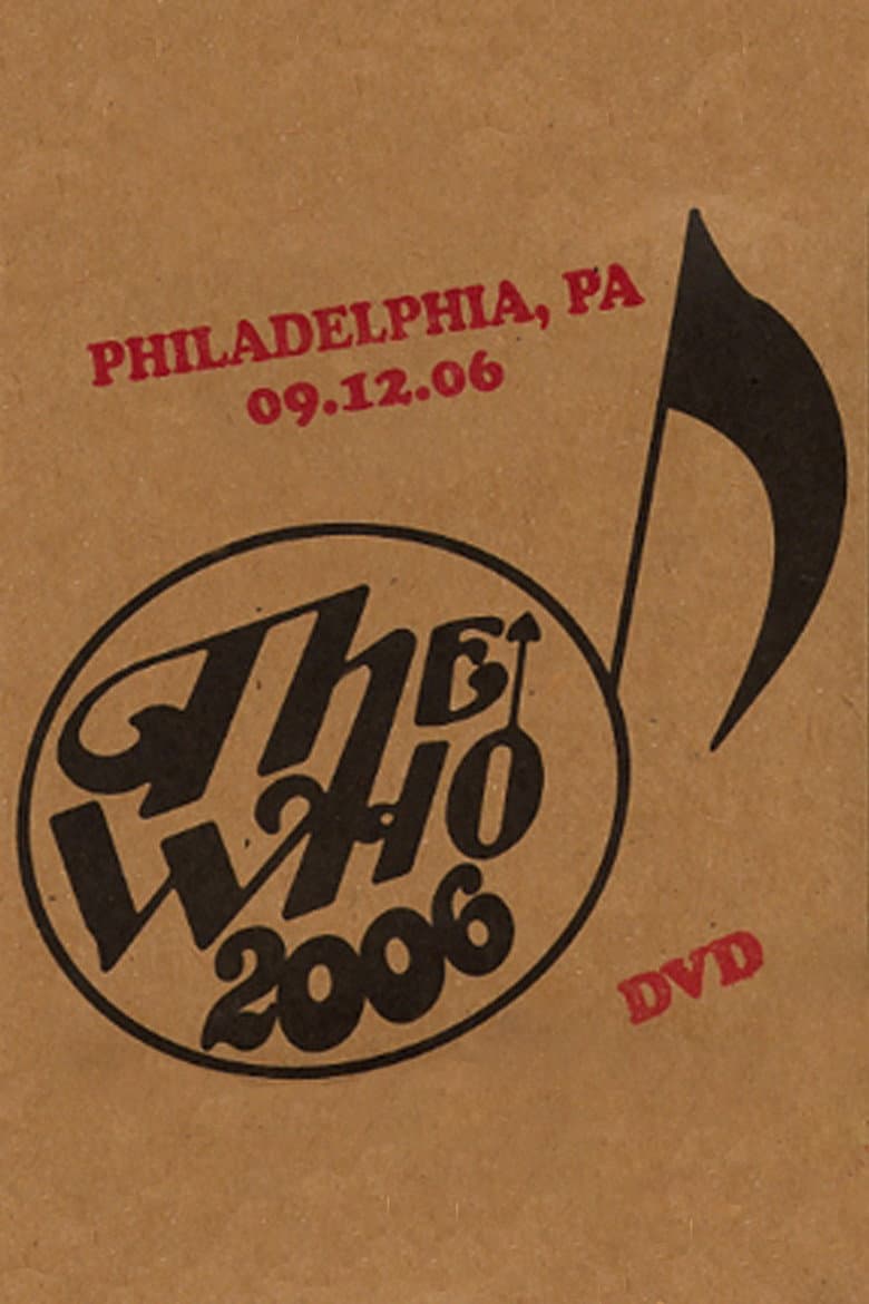 The Who: Philadelphia 9/12/2006 poster