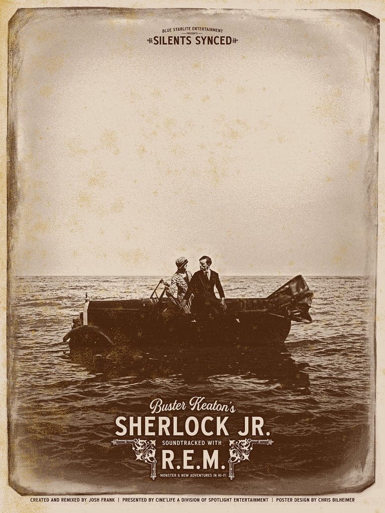 R.E.M x Buster Keaton's Sherlock Jr poster