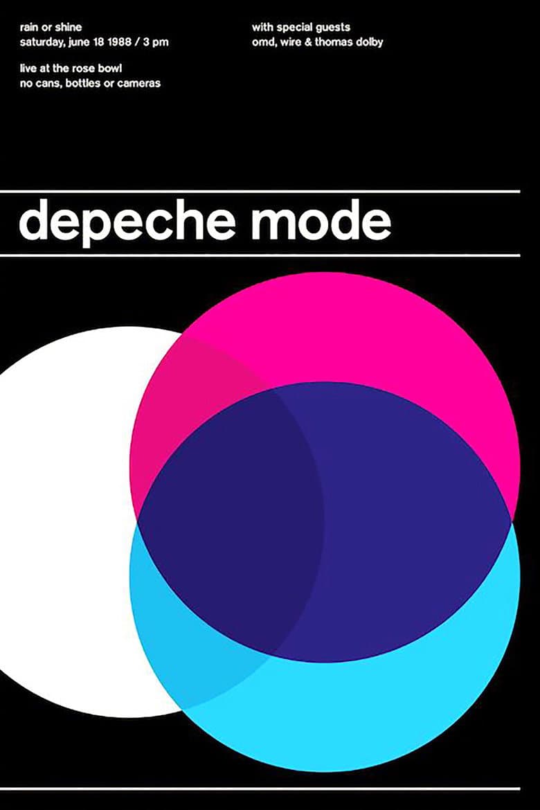 Depeche Mode: Live at the Pasadena Rose Bowl poster
