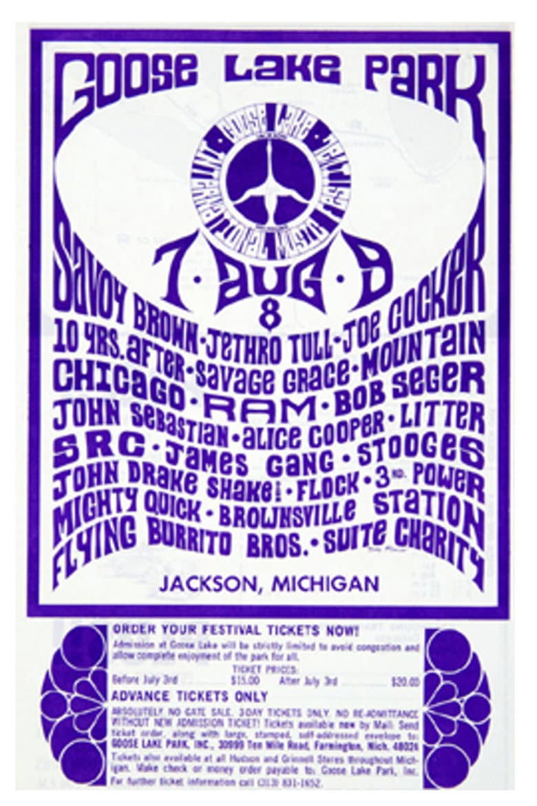 Goose Lake International Music Festival poster