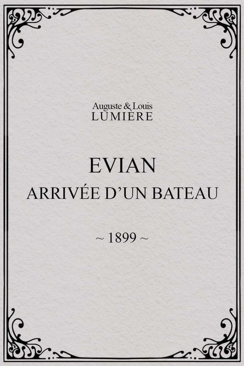 Evian : arrivée d’un bateau poster