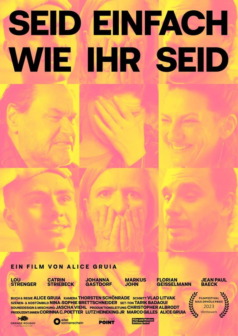 Seid einfach wie ihr seid poster