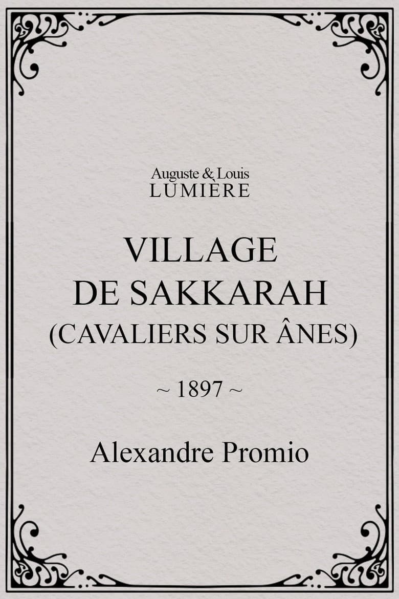 Village de Sakkarah (cavaliers sur ânes) poster