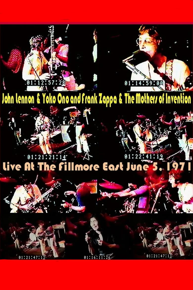 Frank Zappa, John Lennon & Yoko Ono: At Fillmore East poster