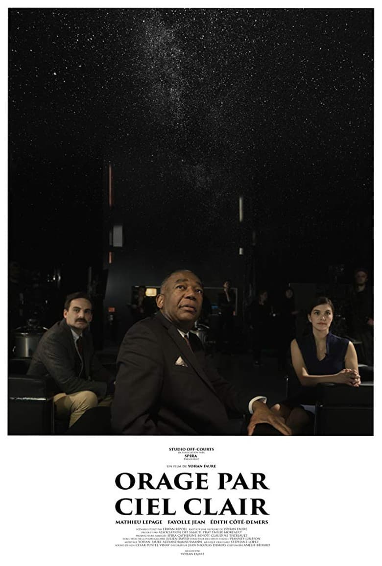 Orage par ciel clair poster