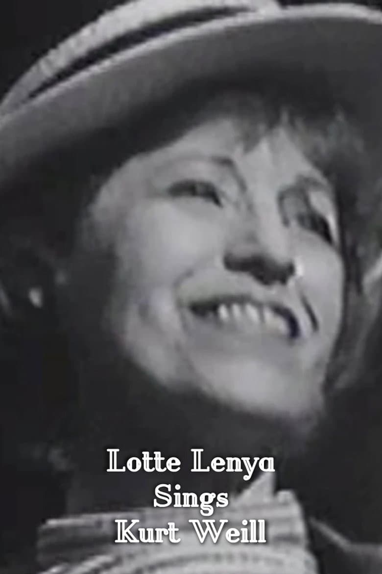 Lotte Lenya Sings Kurt Weill poster