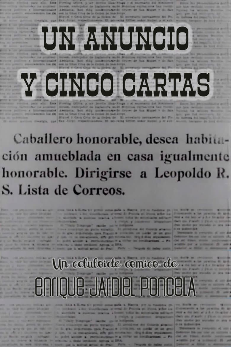 Un anuncio y cinco cartas poster