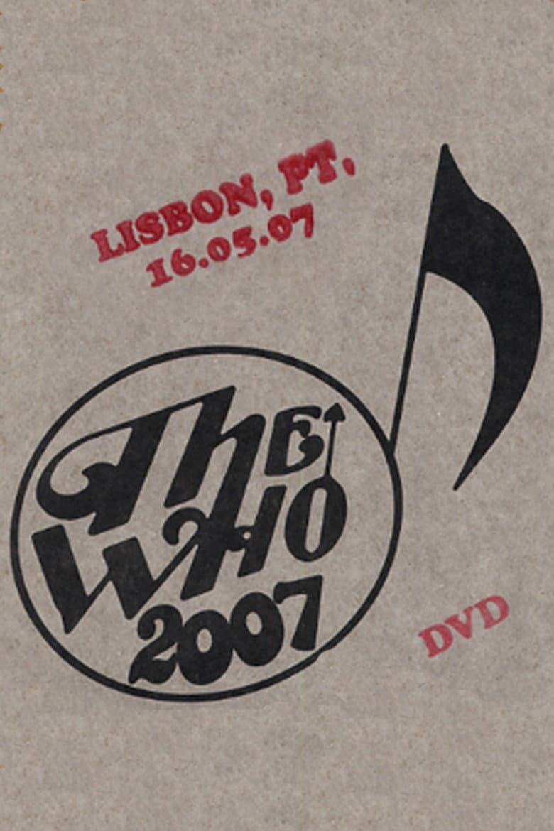The Who: Lisbon 5/16/2007 poster