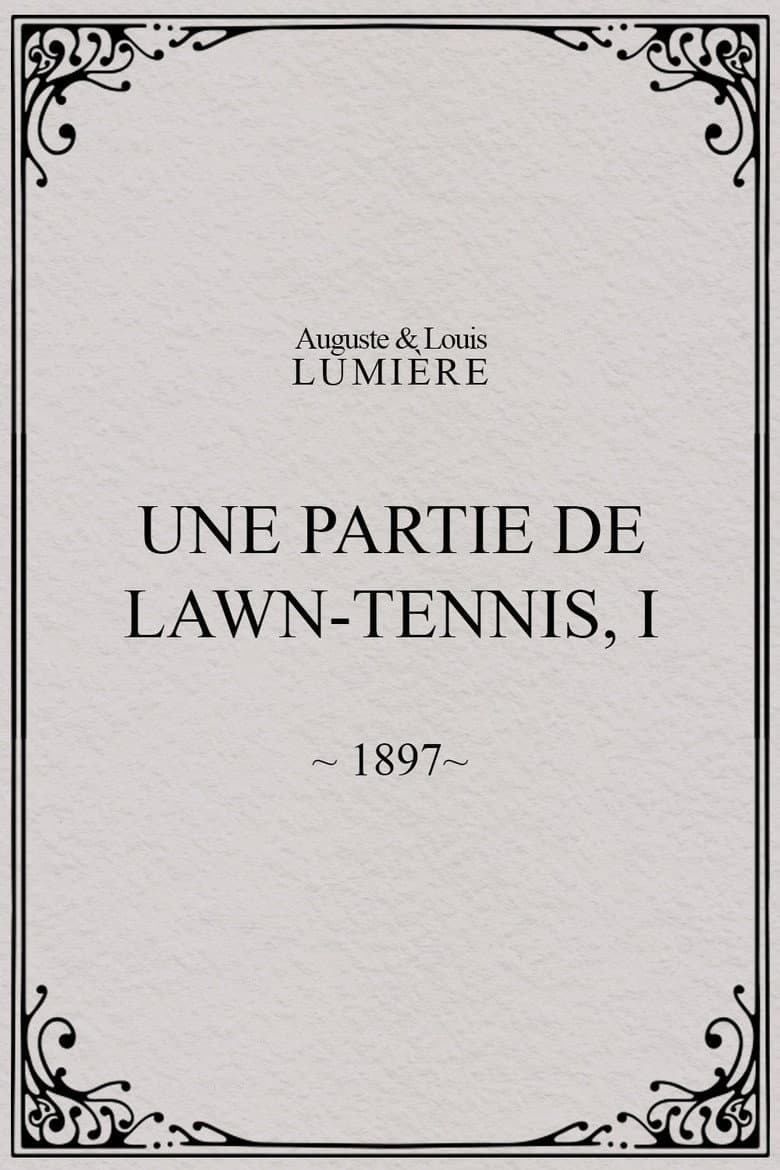 Une partie de lawn-tennis, I poster