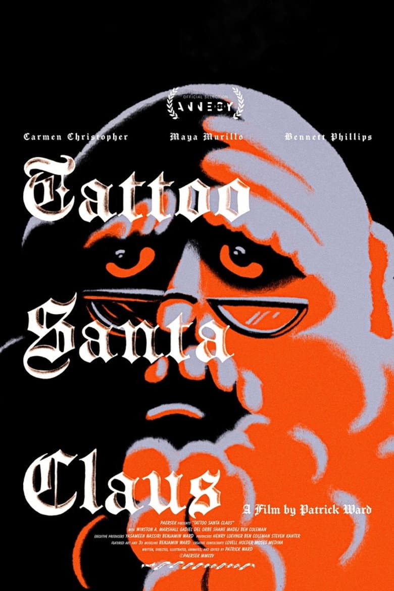 Tattoo Santa Claus poster