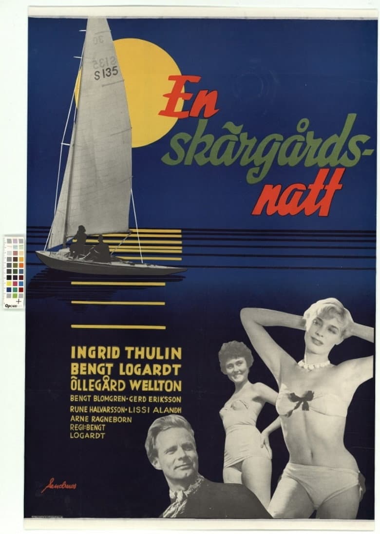En skärgårdsnatt poster
