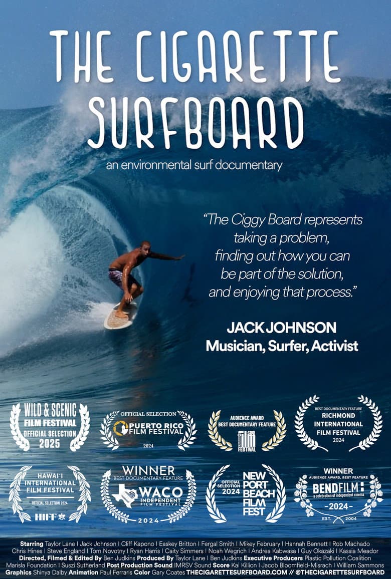 The Cigarette Surfboard poster