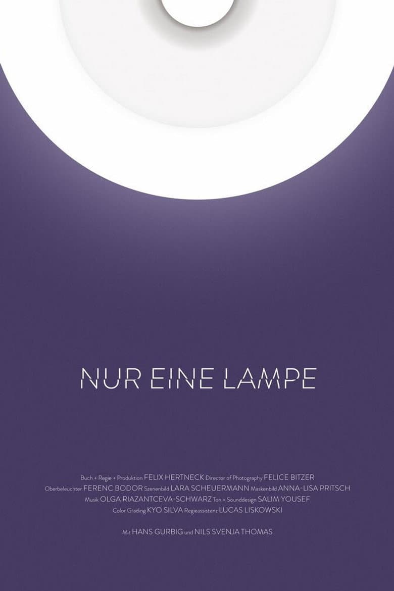 Nur eine Lampe poster