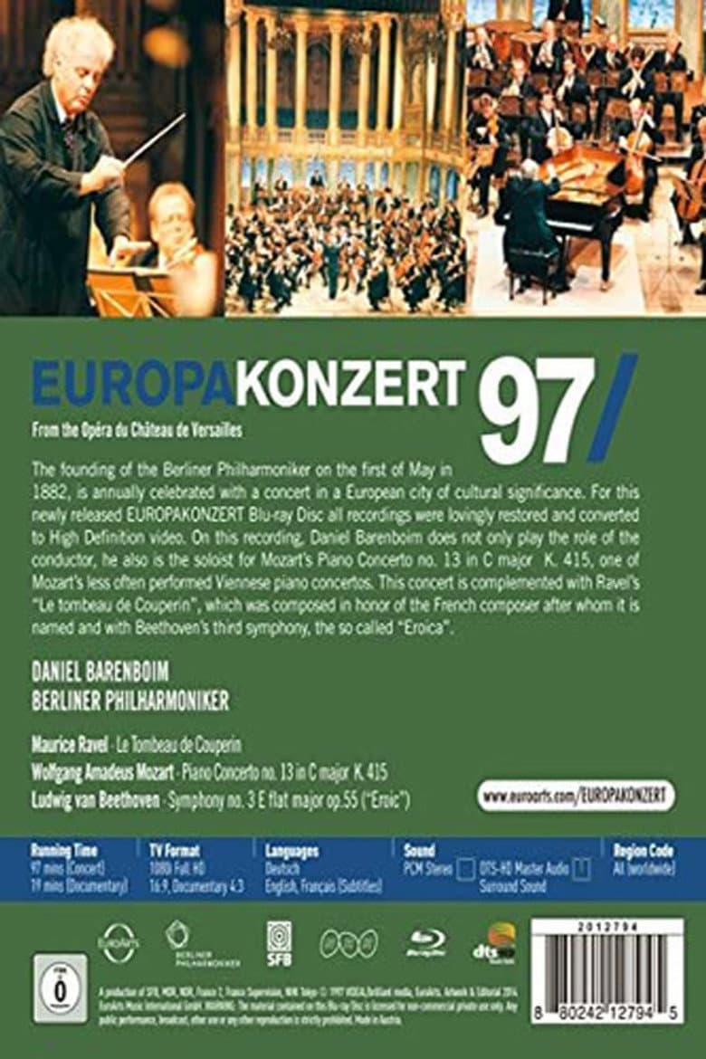 Europakonzert 1997 from Versailles poster