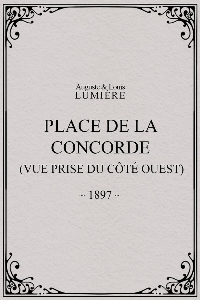Place de la Concorde (vue prise du côté ouest) poster