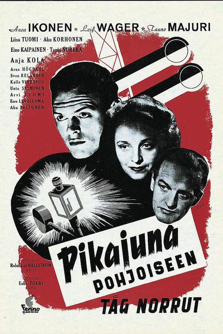 Pikajuna pohjoiseen poster